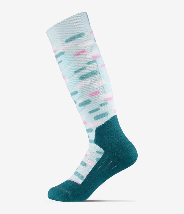 Produktbild Wedze Ski- und Snowboardsocken Kinder 100 - blaue Motive (35 - 38)