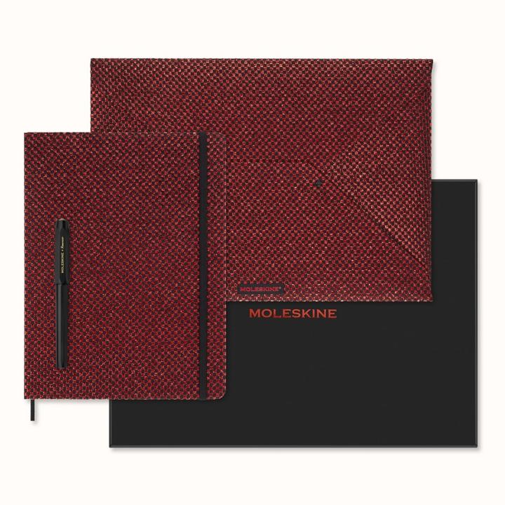 Produktbild Moleskine Shine Sammlerbox roter undatierter Wochenkalender, schwarz