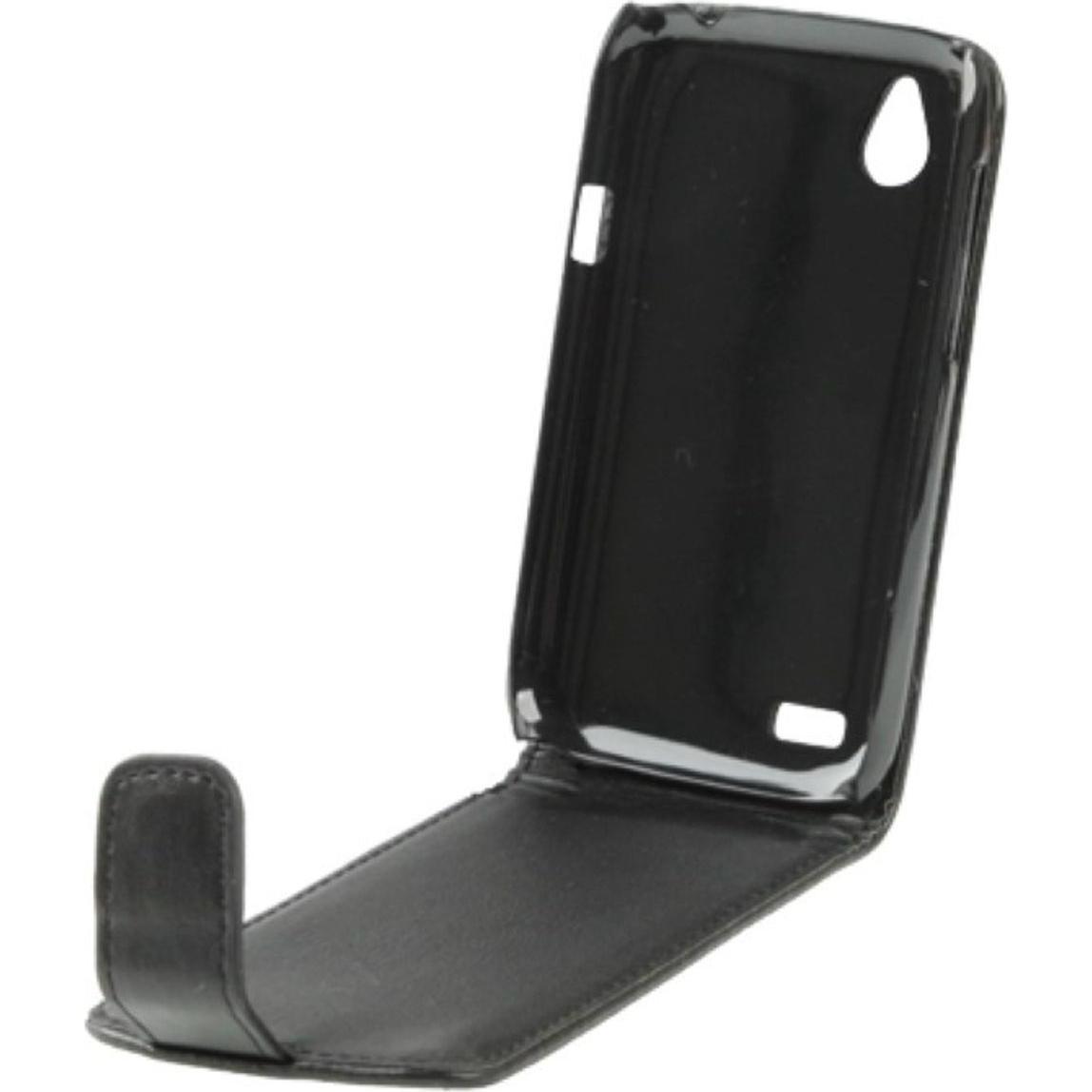 König Design Schutzhülle Flip Tasche für Handy HTC Desire V T328W (HTC Desire V), Smartphone Hülle, Schwarz