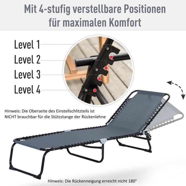 Actual product image Outsunny Folding lounger (189 cm)