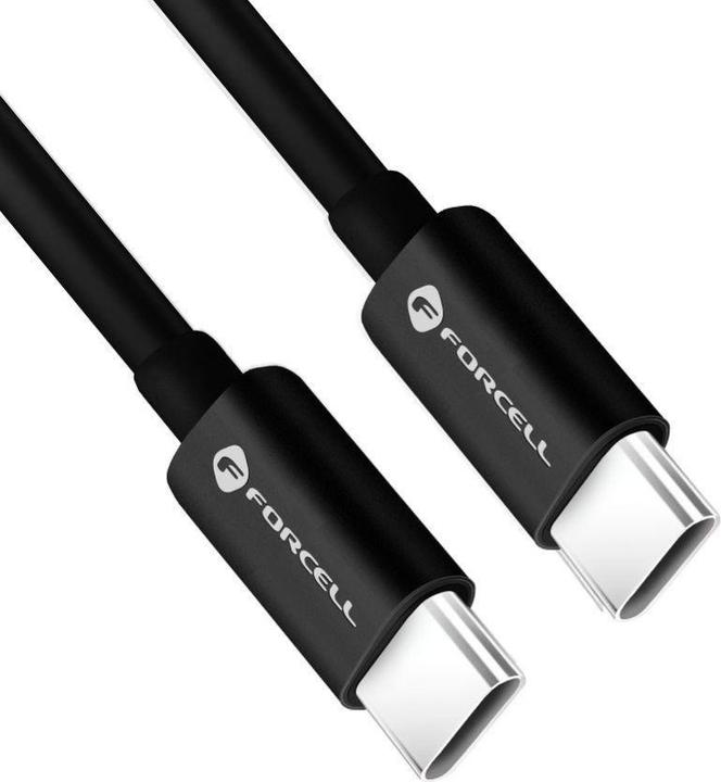 Produktbild Forcell Cable F-ENERGY C338 cable Type C to Type C PD QC4.0 3A 60W 3 m black (3 m, 60 W)