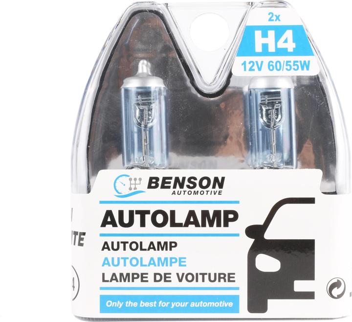 Actual product image Benson Car light h4 12 volt 60/55 watt xenon super white (H4)
