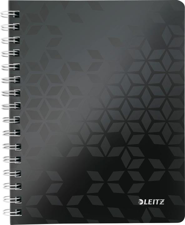 Actual product image Leitz WOW college notebook spiral bound with PP cover (A5, Checked, Hardcover)
