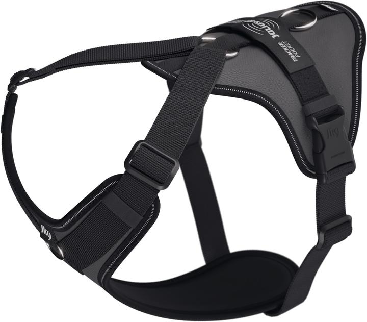 Actual product image Julius-K9 K9 Longwalk light sele w/trackerpocket,anthracite,2XL (XXL, Dog, General, Walks)