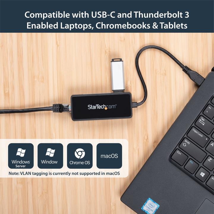 Produktbild StarTech USB-C To Gigabit Adapter (USB, RJ45 (1x))