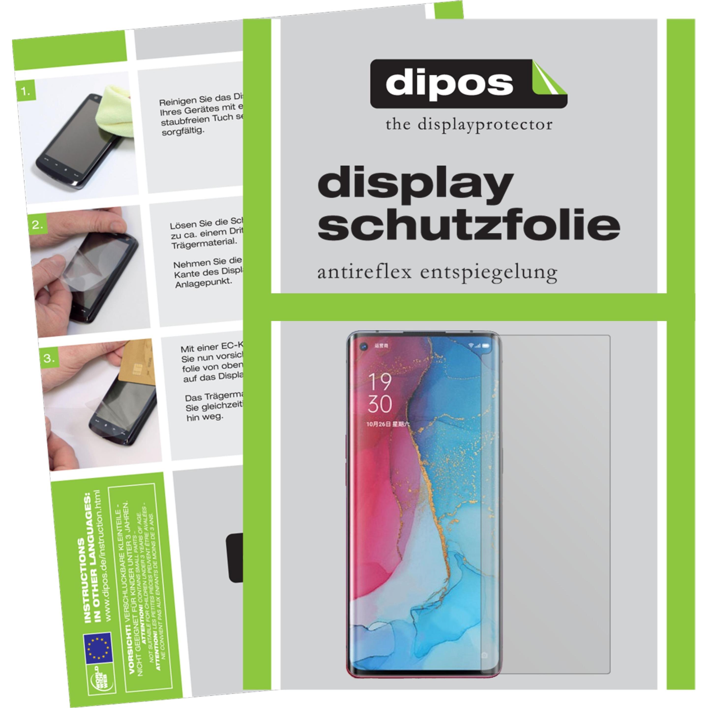 Dipos Displayschutzfolie Antireflex (5 Stück, Oppo Reno 3 Pro 5G), Smartphone Schutzfolie, Transparent