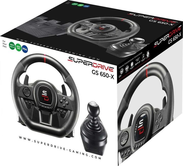 Actual product image Subsonic Superdrive GS 650-X Racing Wheel (PS4, Xbox One S, Xbox One X, Xbox Series S, Xbox Series X)