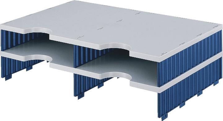 Styro Uitbreidingsmodules DUO doc/268120238, grijs/blauw, B485xH140xD331mm (A4)