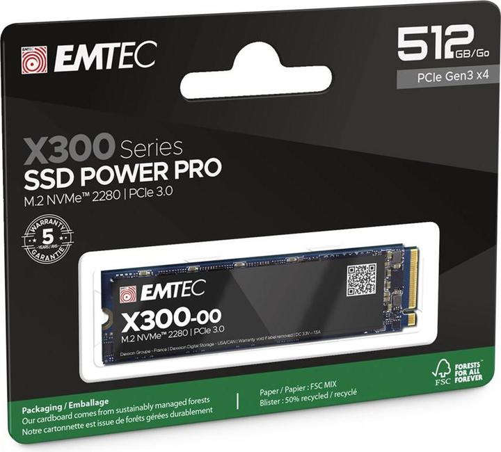 Actual product image Emtec Power Pro X300 (512 GB, M.2 2280)