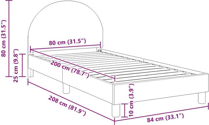 Image du produit vidaXL Schlafzimmermöbel (80 x 200 cm)