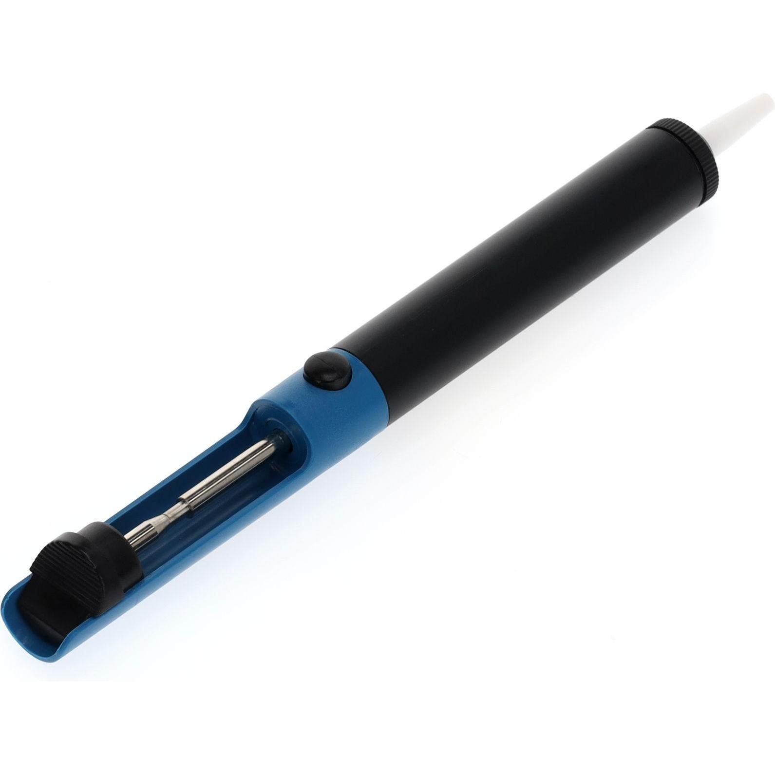 Thumbnail - Gedore Lötabsauger zum Entfernen von Lötresten, 22 cm, Schwarz/Blau (Saugpumpe), Lötgerät Zubehör, Blau, Schwarz