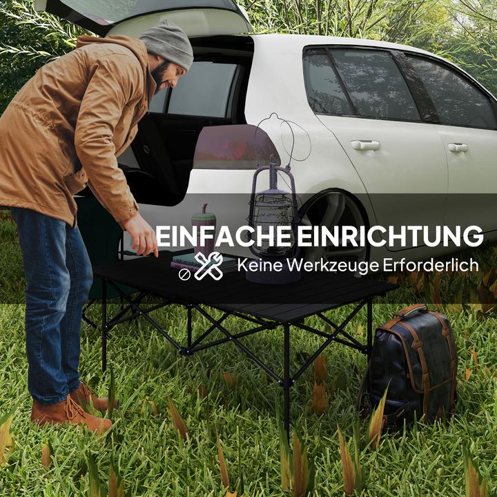 Image du produit Outsunny Campingtisch Aluminium Schwarz
