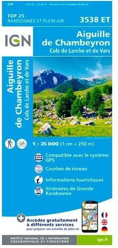 Actual product image Aiguille De Chambeyron-Cols De Larche Et De Vars