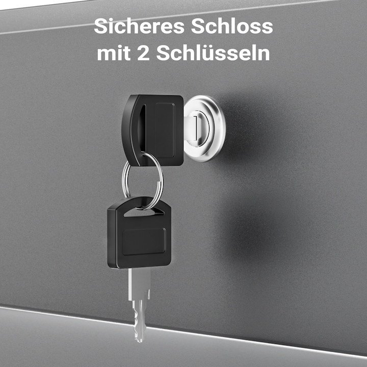 Produktbild Wiltec Standbriefkasten Zeitungsrolle Anthrazit Briefkasten Postkasten Postfach