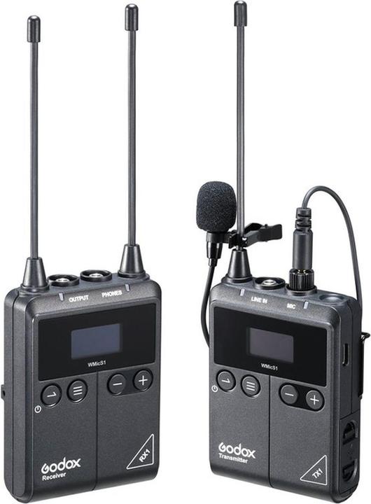 Godox UHF Draadloze & Lavalier-microfoon TYPE-C-poort (5V)
