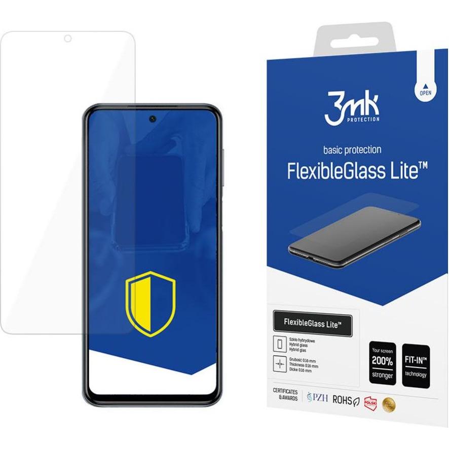 3MK hybrid glass Flexible 2.5D Lite for Xiaomi Redmi Note 10 4G (1 Stück, Xiaomi Redmi Note 10), Smartphone Schutzfolie,...