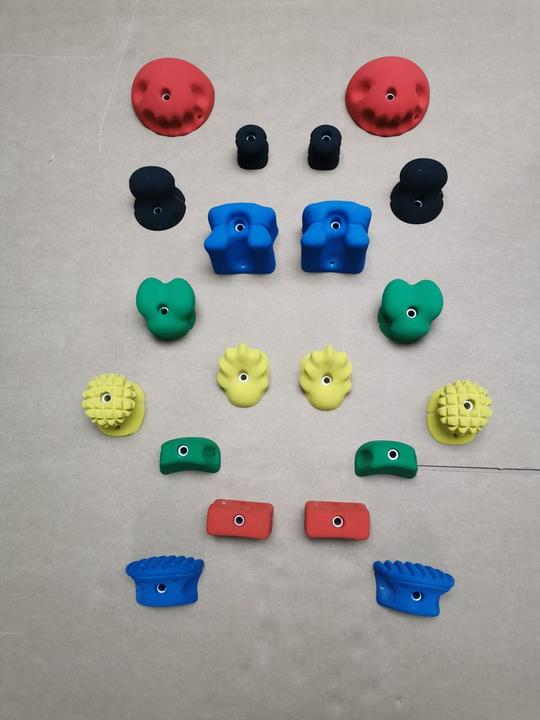KS Klettergriffe Therapy Climbing Handle Set Deluxe (Colored)