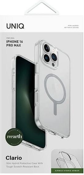 Immagine prodotto Uniq custodia Clario iPhone 16 Pro Max 6.9" Magclick Charging przeźroczysty/lucente chiaro (Apple iPhone 16 Pro Max)