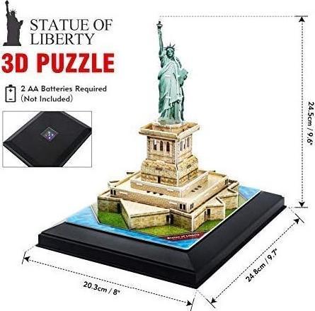Produktbild Cubicfun 3D Puzzle Freiheitsstatue (Licht) (37 Teile)