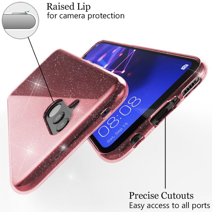 Produktbild Nalia Klare Glitzer Silikon Hülle (Huawei Mate 20 Lite)