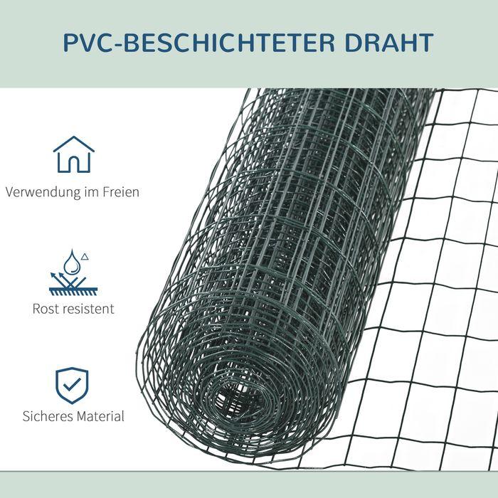Actual product image Swisshandel24 Wire mesh dog fence poultry fence poultry net chicken fence chicken fence wire mesh garden fence