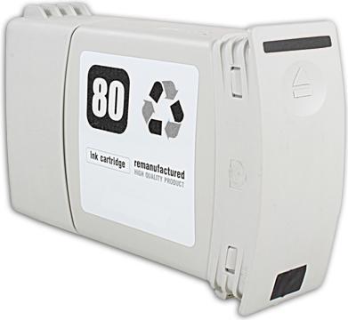 Actual product image Inkadoo Printer cartridges compatible with HP C4871A / 80 Ink cartridge, black Black (FC)