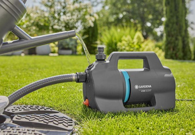 Produktbild Gardena Gard Gartenpumpe 4100 Silent Saugsch.Set 09052-20 (Gartenpumpe)