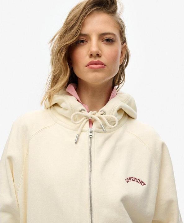 Image du produit Superdry Sweat à capuche zippé à manches raglan et logo Essential (M)