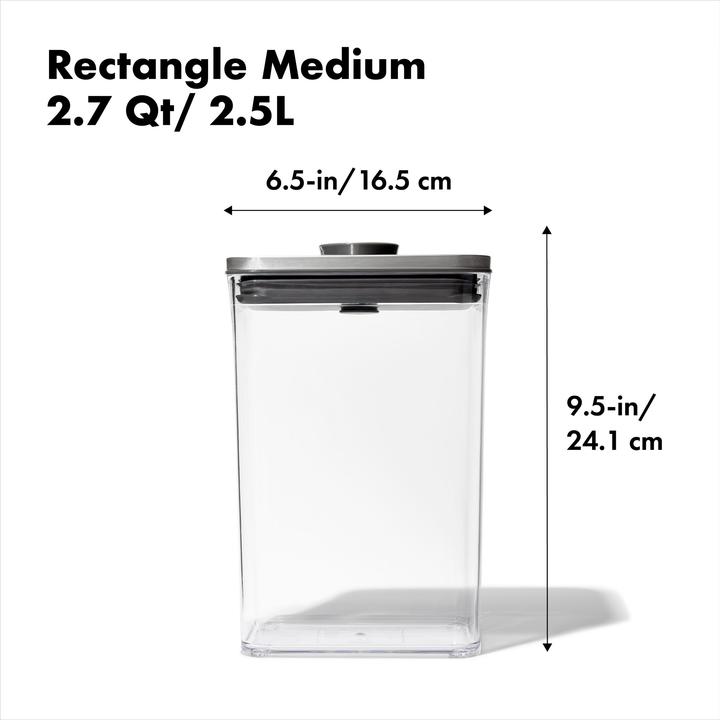 Actual product image OXO STEEL POP storage jar (2.60 l)