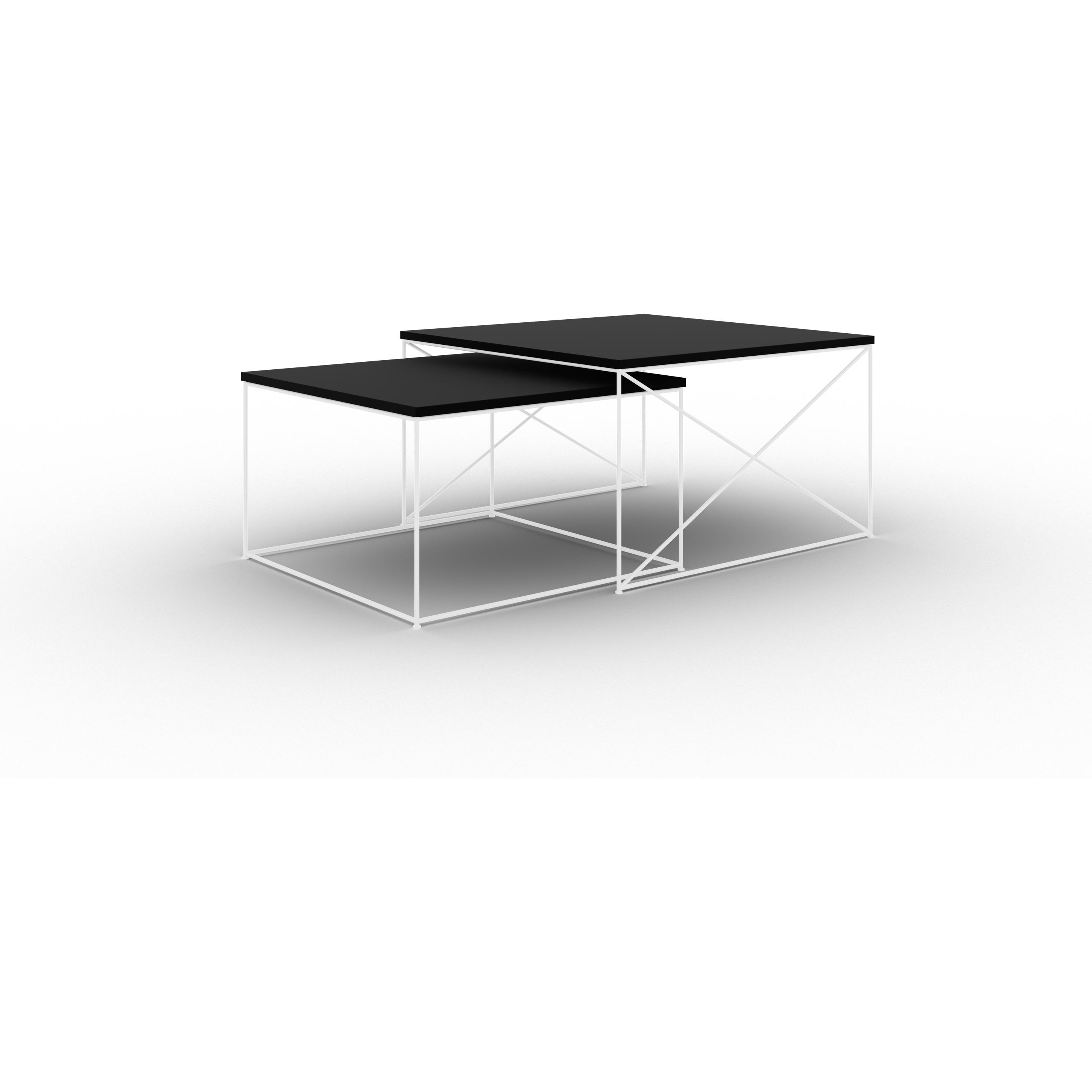ADRK Furniture, Couchtisch + Beistelltisch, 2In1 (75 x 75 x 43 cm)