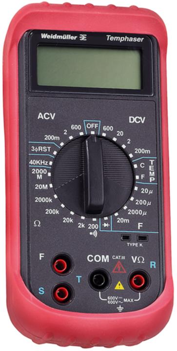 Actual product image Weidmüller Hand multimeter digital TEMPHA (CAT III 600V)