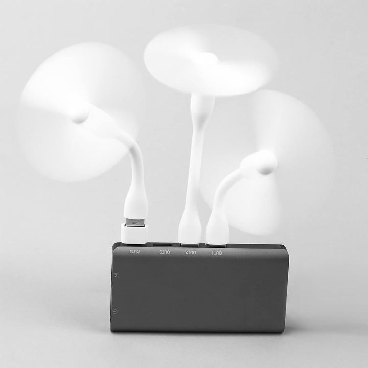 Actual product image PhoneLook Mini USB-A Ventilator für Laptop / Tablet Flexibles Silikon Design