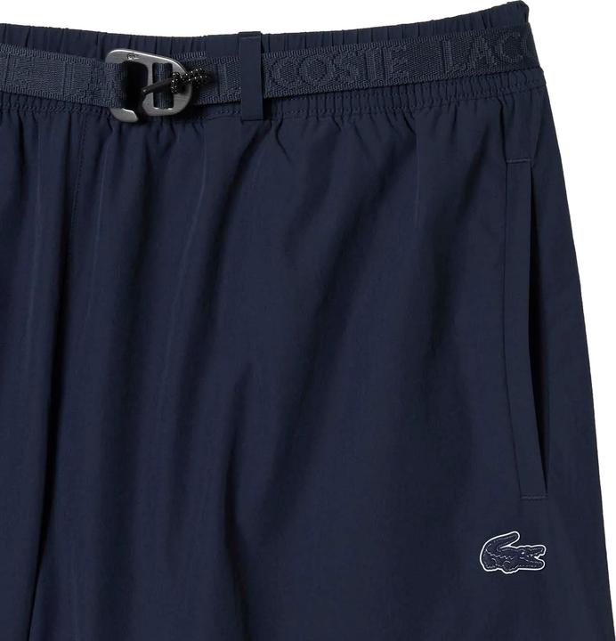Actual product image Lacoste Mens Stripe Quick Dry Logo Swimming Trunks (M)