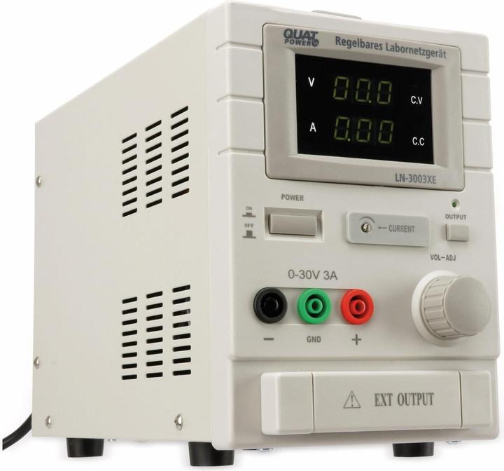 Produktbild QuatPower Netzgerät LN-3003XE, LED 0...30V-, 0...3A, Buchsen/Klemmen
