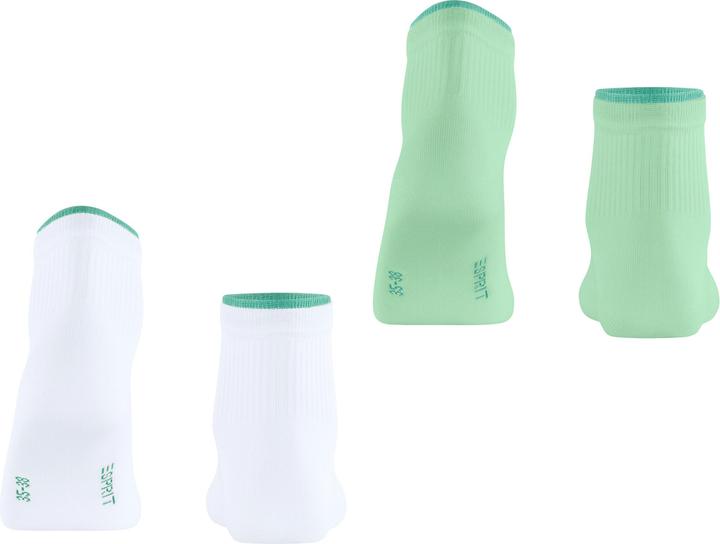 Produktbild Esprit Double High Cuff 2-Pack Baumwollsneakersocken (2er Pack, 35 - 38)