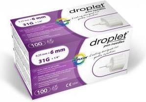 Immagine prodotto Droplet Pen Nadeln 6mm 100 Stk (Aghi a penna + aghi monouso)