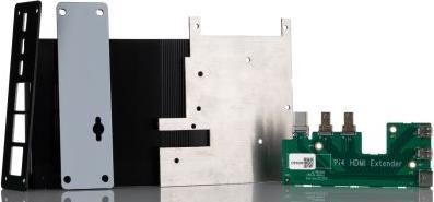 Produktbild RS PRO Raspberry Pi Gehäuse, Aluminium Schwarz, passend für Raspberry Pi 4