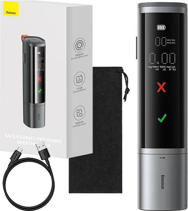 Image du produit Baseus Electronic Breathalyzer SafeJourney Pro (Grey)