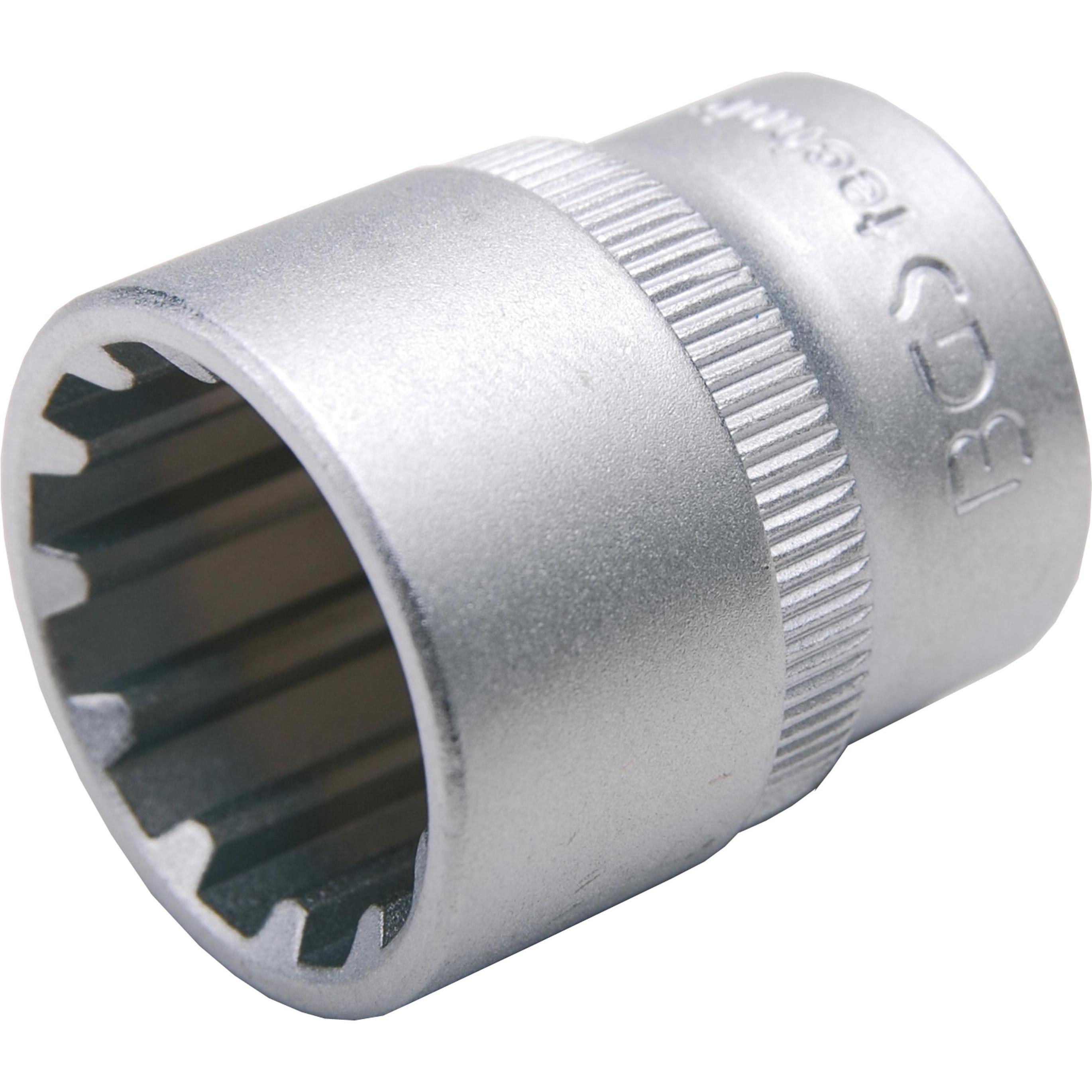 BGS, Steckschlüssel + Stecknuss, Steckschlüssel-Einsatz Gear Lock Antrieb Innenvierkant 10 mm (3/8") SW 19 mm (19 mm)