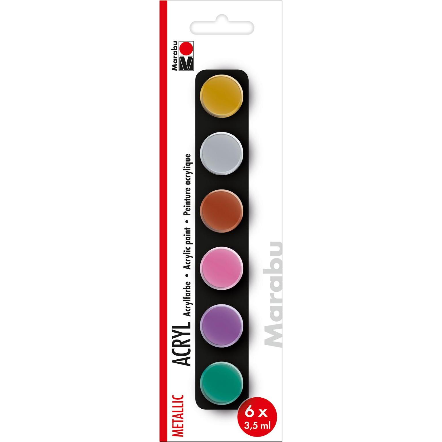 Thumbnail - Marabu, Künstlerfarbe + Bastelfarbe, Metallic (Multicolor, 21 ml)