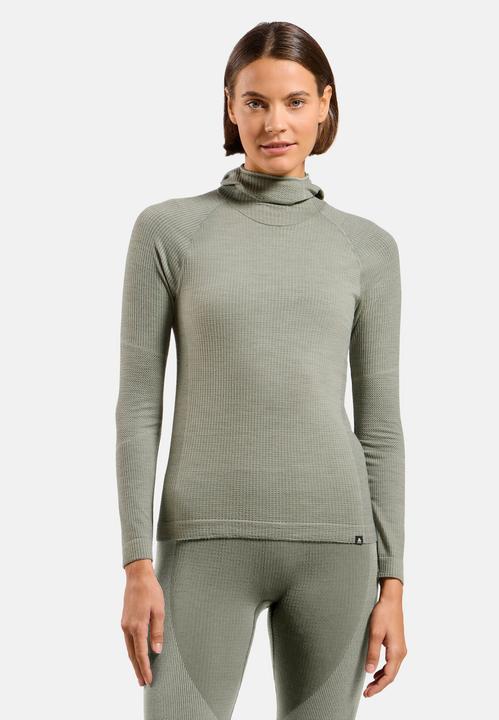 Actual product image Odlo Seamless Performance Wool Funktionsshirt mit Gesichtsschutz (S)