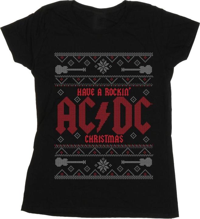 Produktbild AC/DC haben ein rockiges Weihnachten TShirt aus Baumwolle (XL)