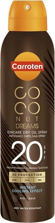 Actual product image Carroten Dry Oil SPF 20 Coconut Dreams 150 ml (Sun spray, SPF 20, 150 ml)