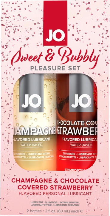 Immagine prodotto System JO Set dolce e frizzante Champagne e fragole ricoperte di cioccolato (20 ml)