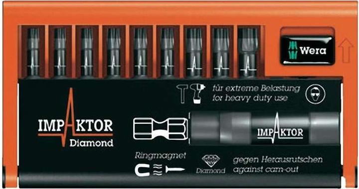 Actual product image Wera Bit-Check 10 TX Impaktor 1 (T40, T25, T20, T30)