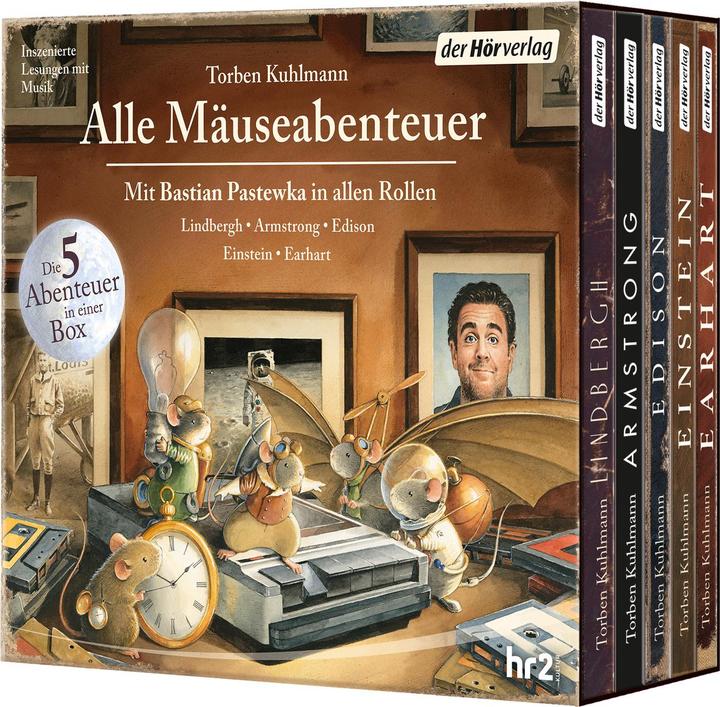 Alle Mäuseabenteuer: Lindbergh - Armstrong – Edison – Einstein – Earhart (Pastewka Bastiano, Torben Kuhlmann, Tedesco)