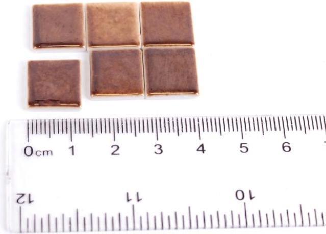 Produktbild Reutter 001.507/9 - Miniwandfliese, braun, 6 Stück, Miniatur