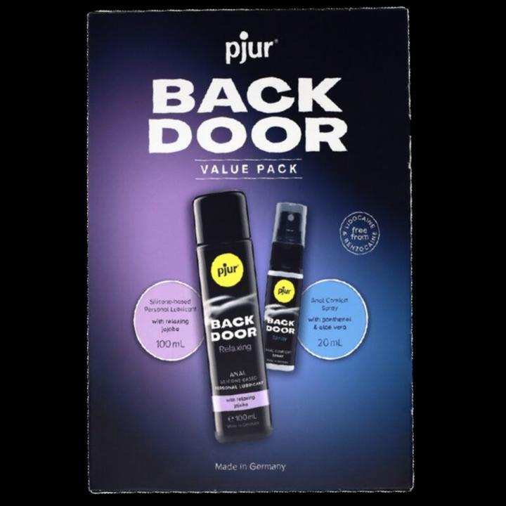Actual product image Pjur Back Door Set Of Anal Lubricant And Spray (120 ml)
