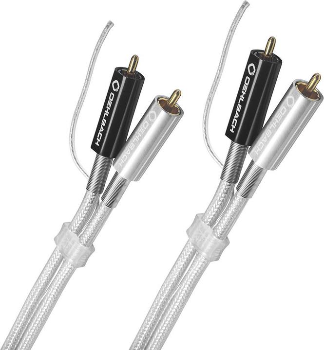 Produktbild Oehlbach Audio Anschlusskabel Cinch (2x Stecker 2x Stecker) 1.00 m vergoldete Steckkontakte Silver Express (1 m, Cinch Kabel)