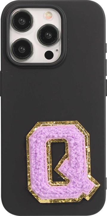 Actual product image PhoneLook Sticker Sticker for mobile/tablet/computer 3D embroidered purple letter Q